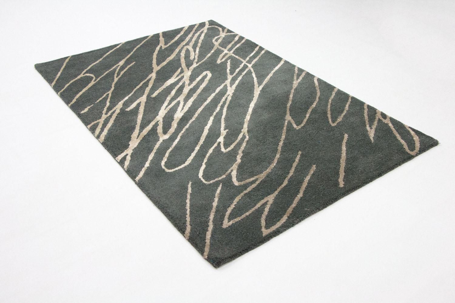Tapis design - 180 x 121 cm - bleu