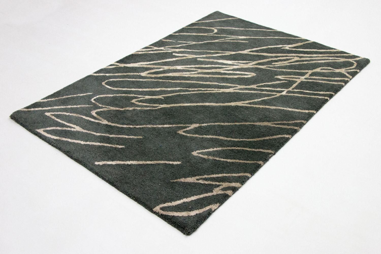 Tapis design - 180 x 121 cm - bleu