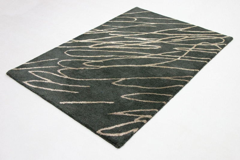 Tapis design - 180 x 121 cm - bleu