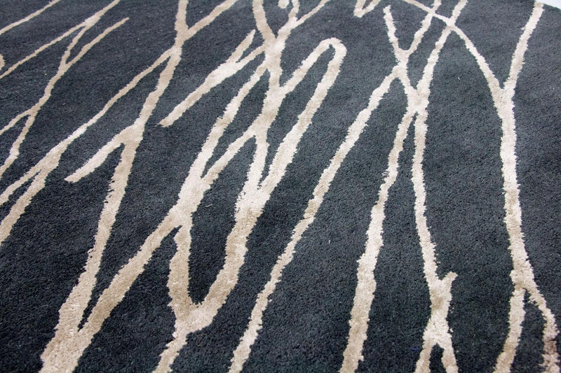 Tapis design - 180 x 121 cm - bleu