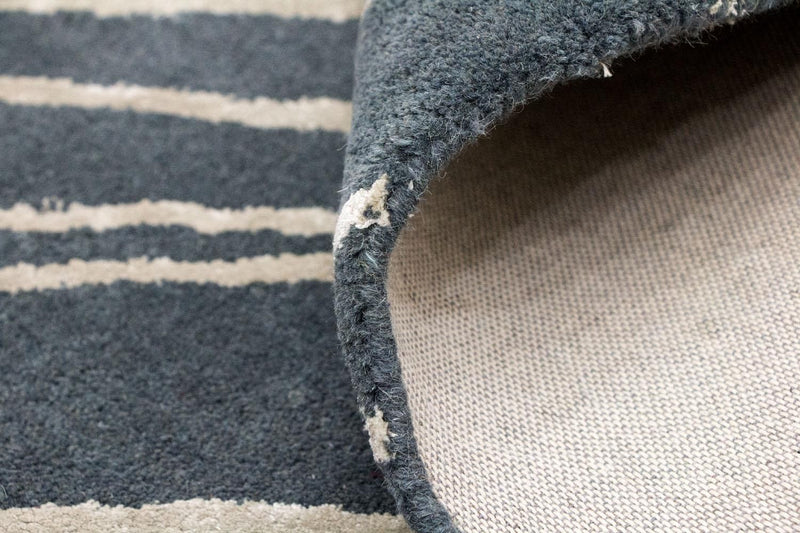 Tapis design - 180 x 121 cm - bleu