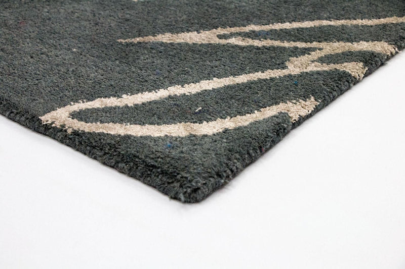 Tapis design - 180 x 121 cm - bleu