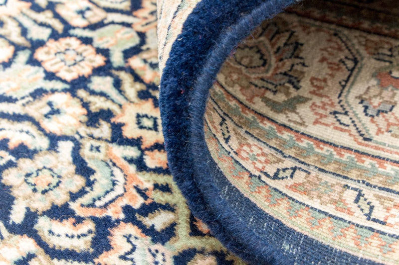 Tapis persan - Bidjar - 248 x 196 cm - bleu foncé