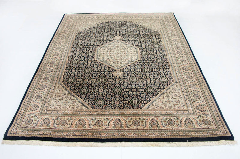 Tapis persan - Bidjar - 248 x 196 cm - bleu foncé
