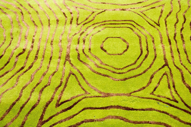 Tapis design - 241 x 152 cm - vert clair