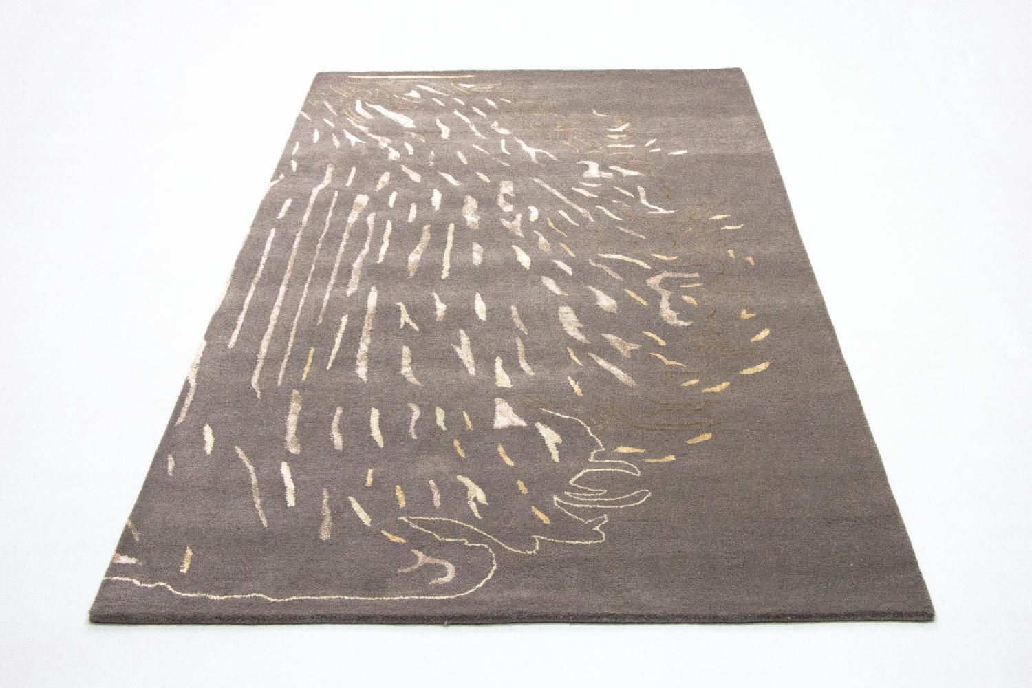 Designer Teppich 242 x 153 cm Wohnzimmer Teppich