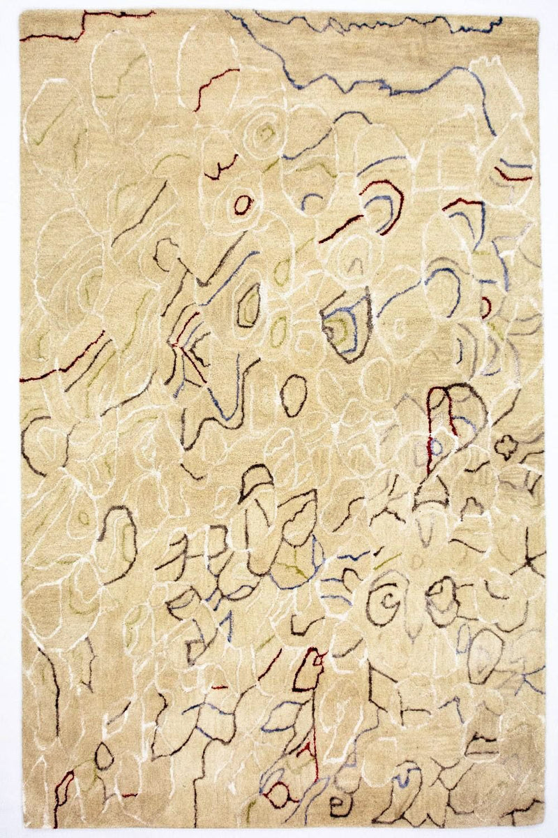 Tapis design - 242 x 152 cm - beige