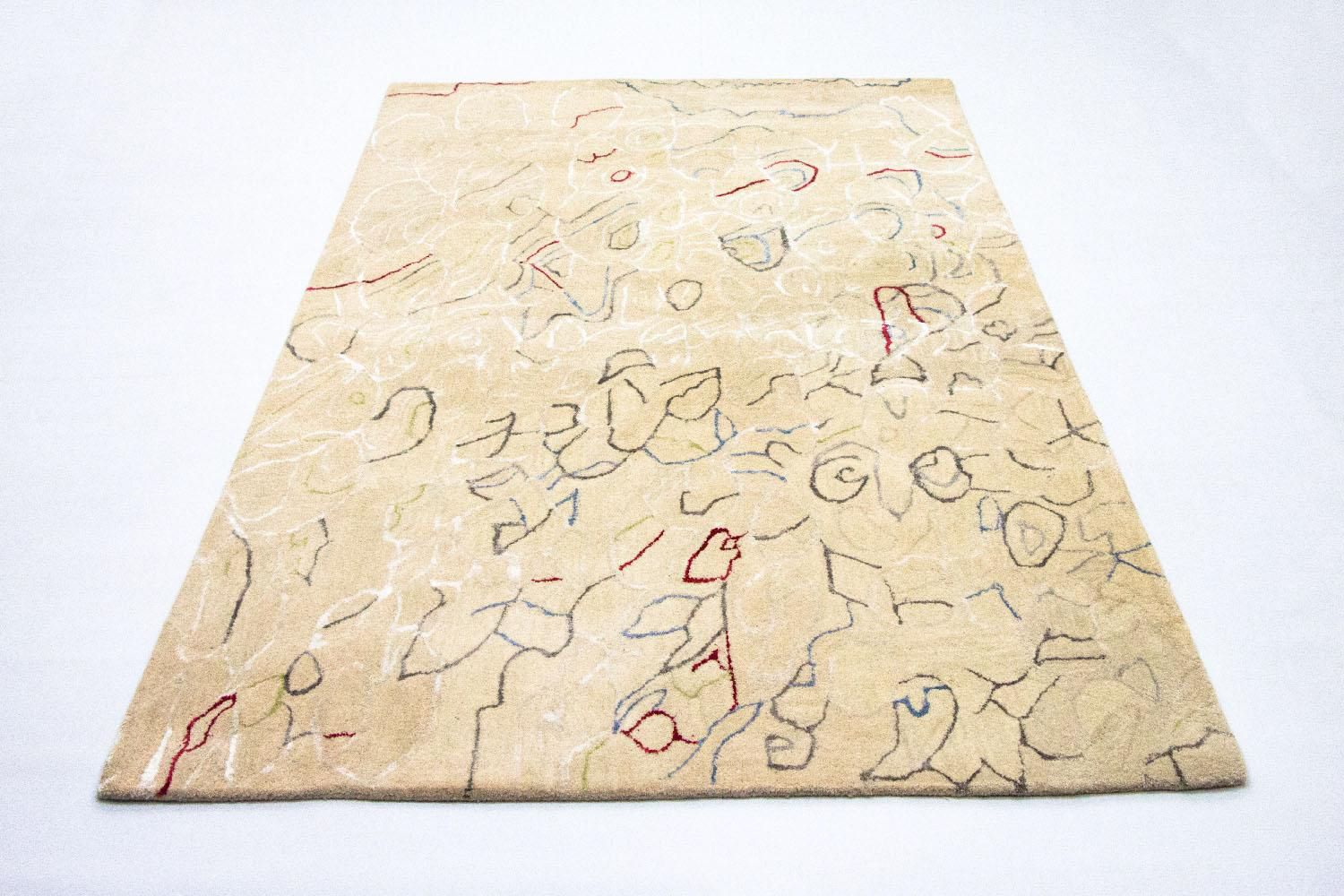 Tapis design - 242 x 152 cm - beige
