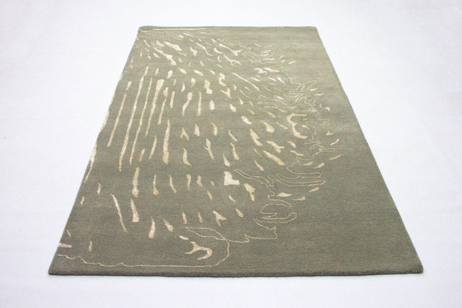 Tapis design - 242 x 152 cm - gris