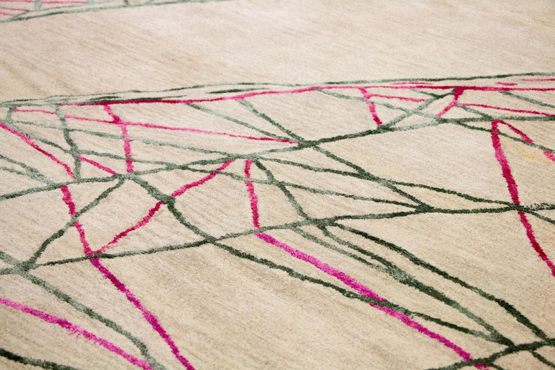 Tapis design - 242 x 154 cm - beige