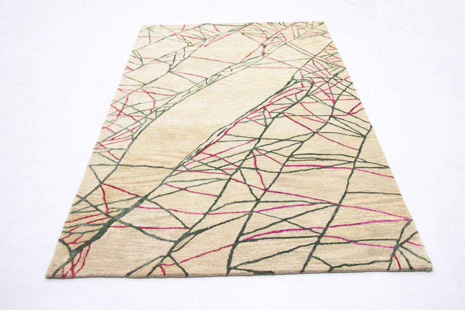 Tapis design - 242 x 154 cm - beige