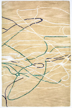 Tapis design - 242 x 153 cm - beige