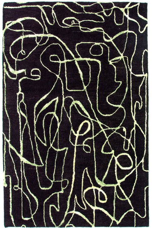 Tapis design - 243 x 152 cm - bleu