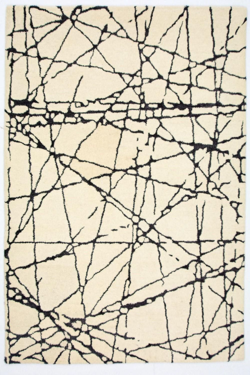 Tapis design - 181 x 121 cm - beige