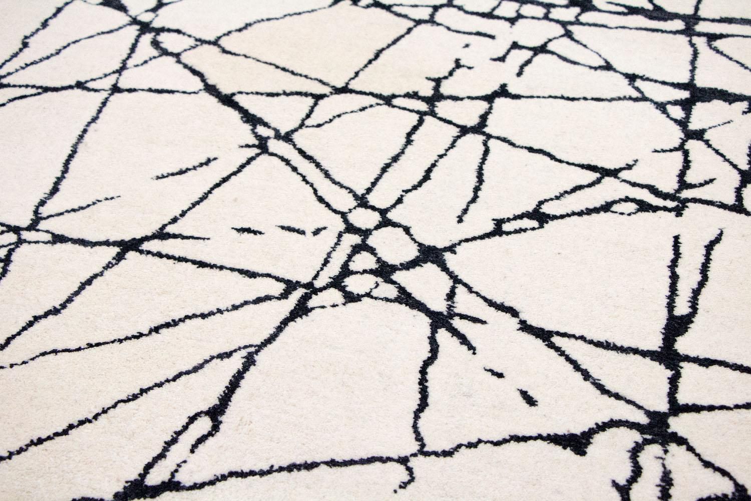 Tapis design - 181 x 121 cm - beige