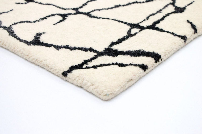 Tapis design - 181 x 121 cm - beige