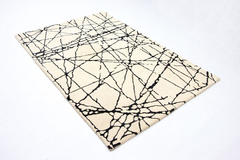 Tapis design - 181 x 121 cm - beige