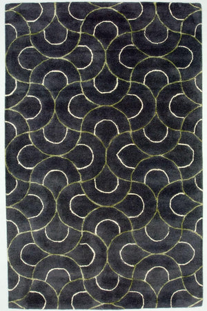 Designer Teppich 242 x 152 cm Wohnzimmer Teppich