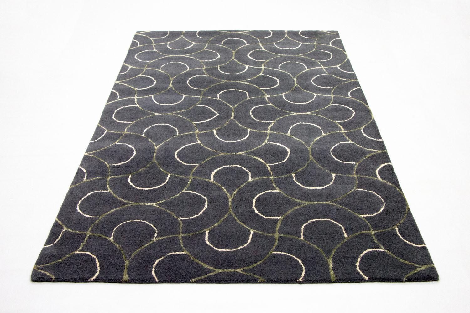 Designer Teppich 242 x 152 cm Wohnzimmer Teppich
