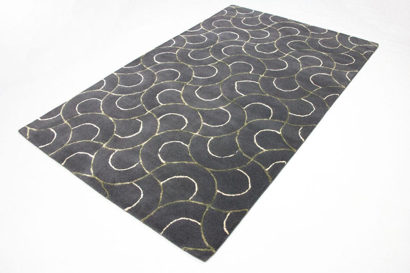 Designer Teppich 242 x 152 cm Wohnzimmer Teppich