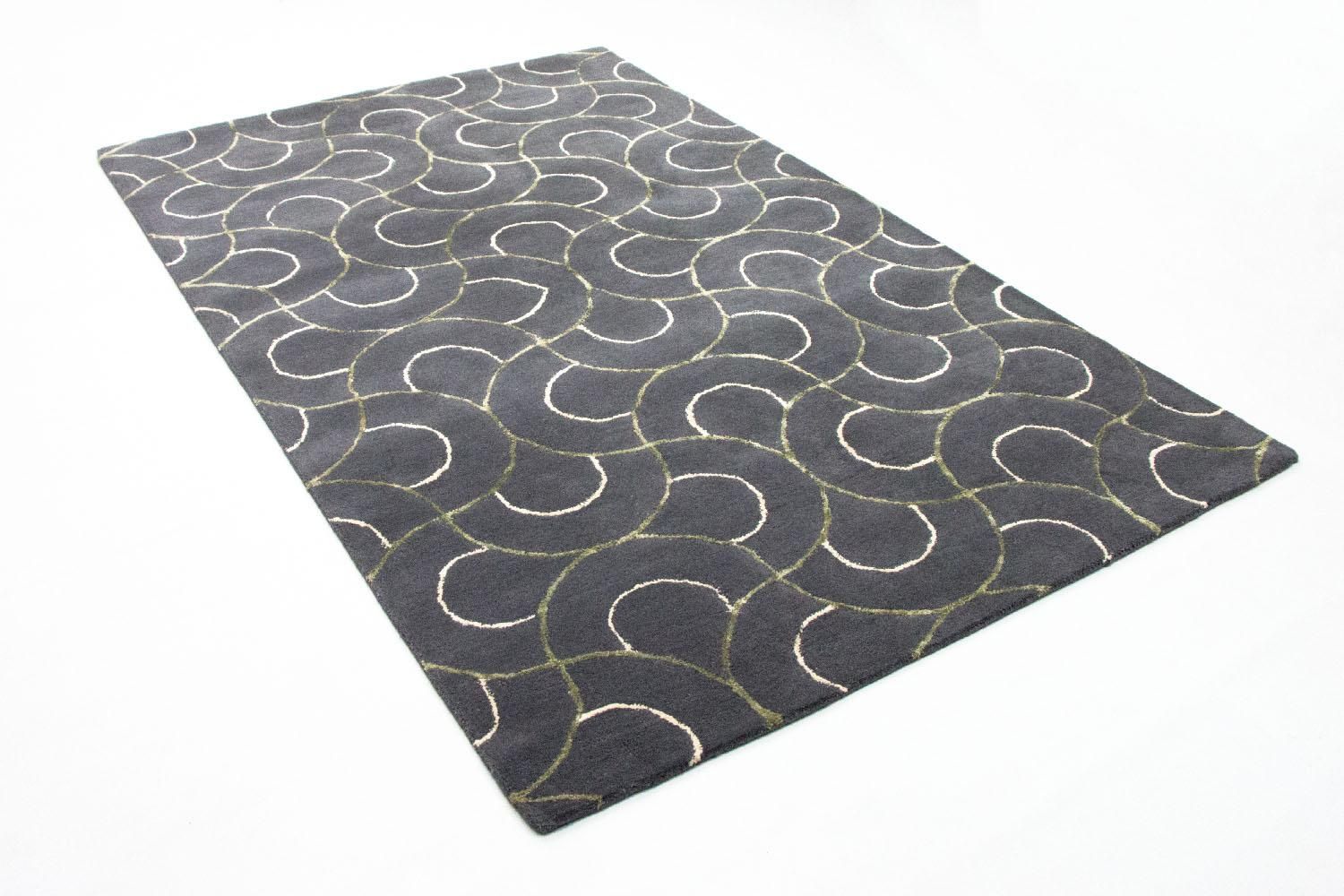 Designer Teppich 242 x 152 cm Wohnzimmer Teppich