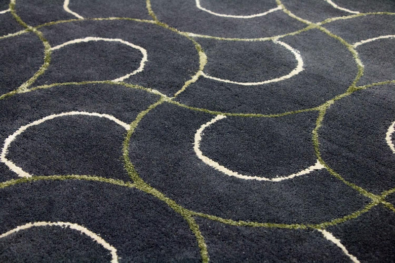 Designer Teppich 242 x 152 cm Wohnzimmer Teppich