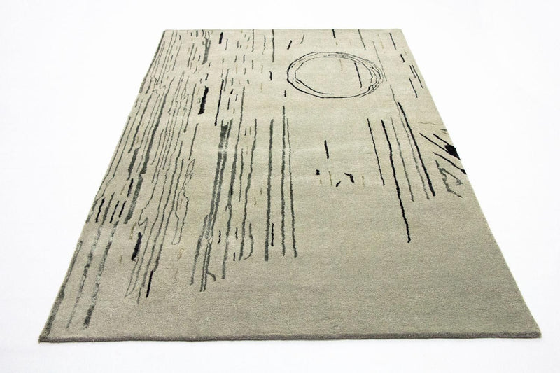 Tapis design - 245 x 153 cm - argent