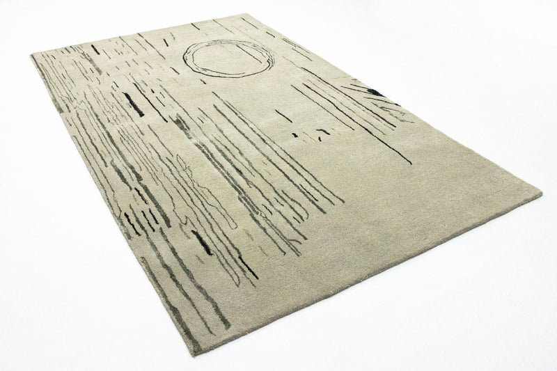 Tapis design - 245 x 153 cm - argent