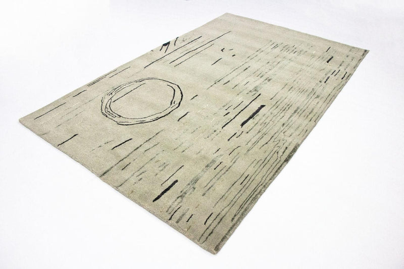 Tapis design - 245 x 153 cm - argent