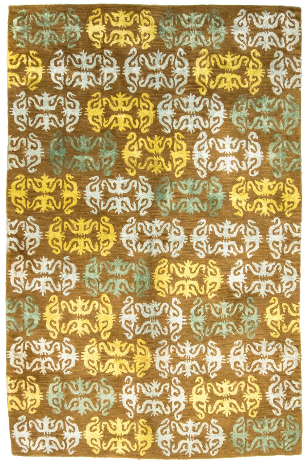 Tapis design - 263 x 181 cm - marron