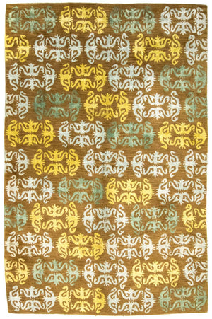 Tapis design - 263 x 181 cm - marron