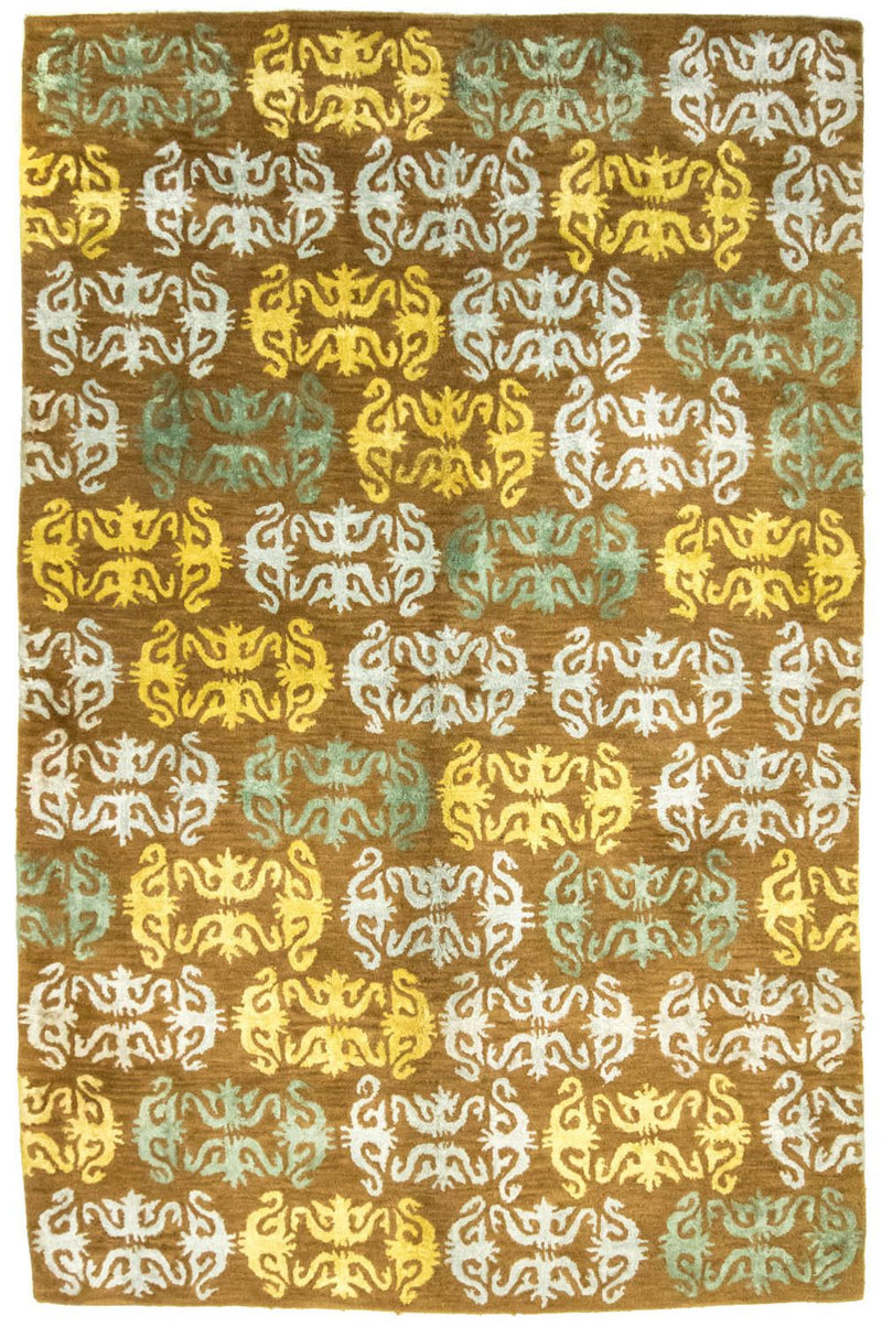 Tapis design - 263 x 181 cm - marron