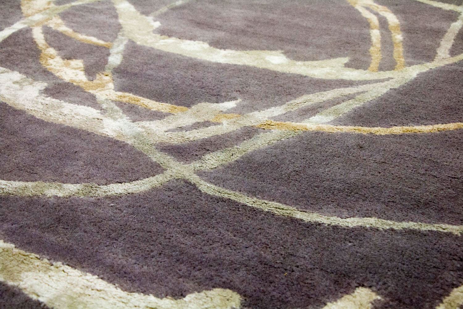 Tapis design - 245 x 155 cm - violet