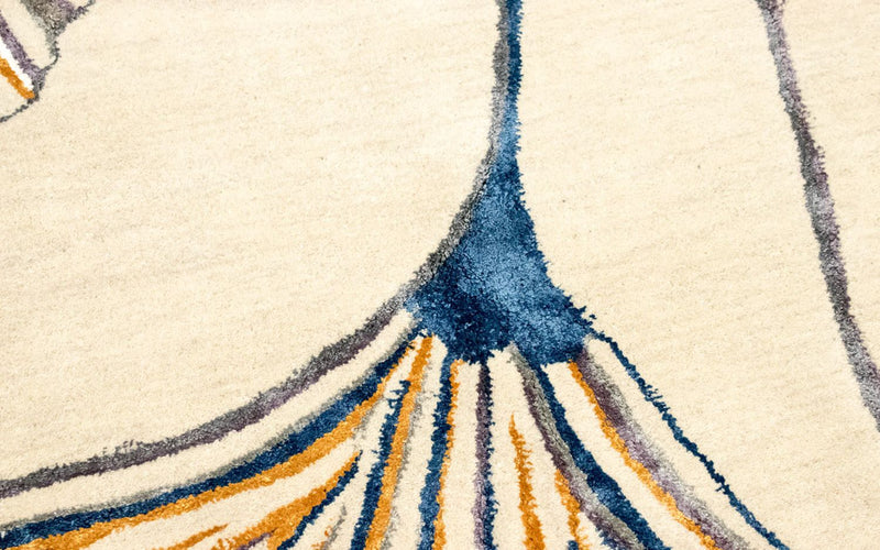 Tapis design - 243 x 152 cm - beige