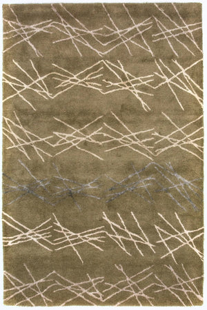 Tapis design - 182 x 122 cm - vert
