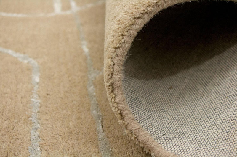 Tapis design - 243 x 150 cm - marron