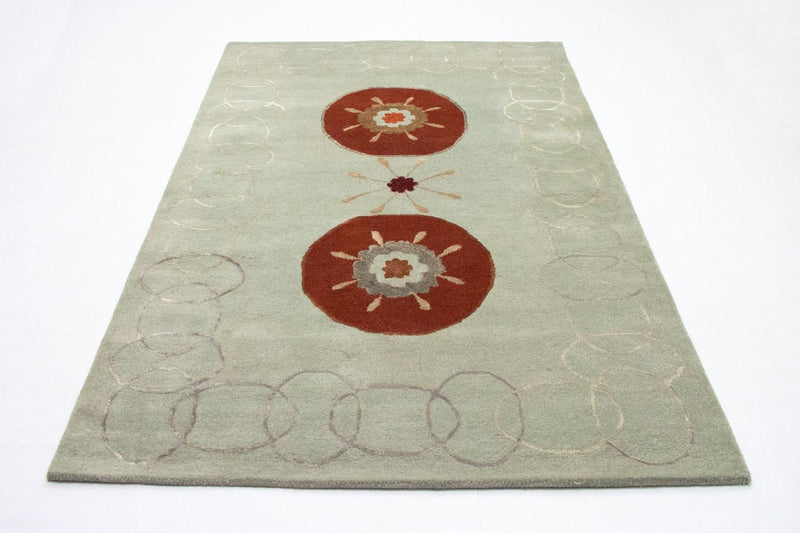 Tapis design - 239 x 150 cm - argent