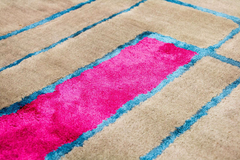 Tapis design - 239 x 152 cm - multicolore