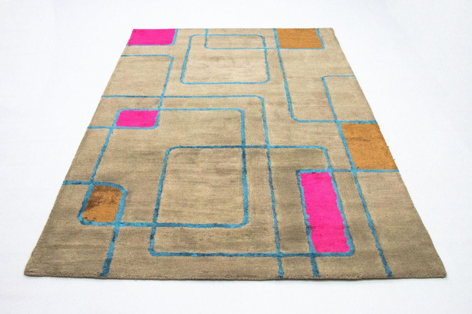 Tapis design - 239 x 152 cm - multicolore