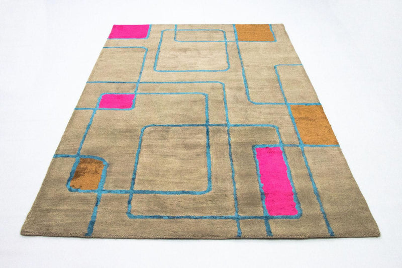 Tapis design - 239 x 152 cm - multicolore