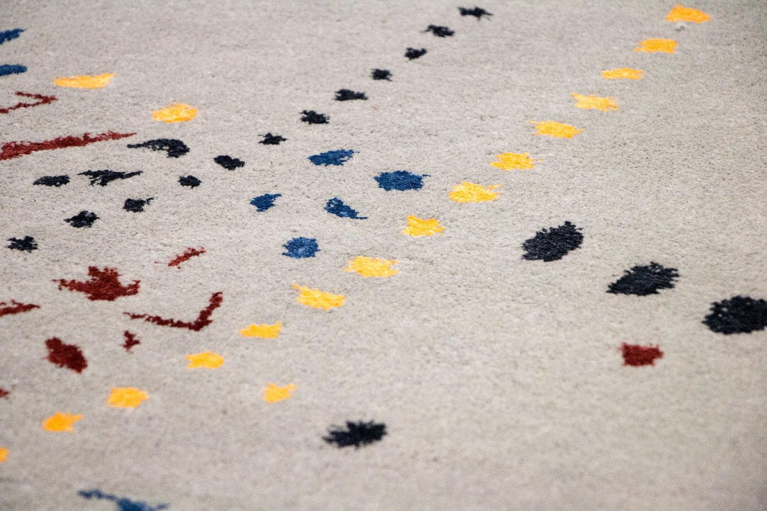 Tapis design - 242 x 155 cm - marron