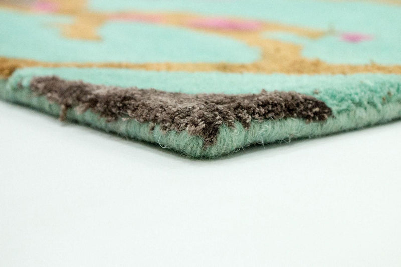 Tapis design - 248 x 154 cm - turquoise