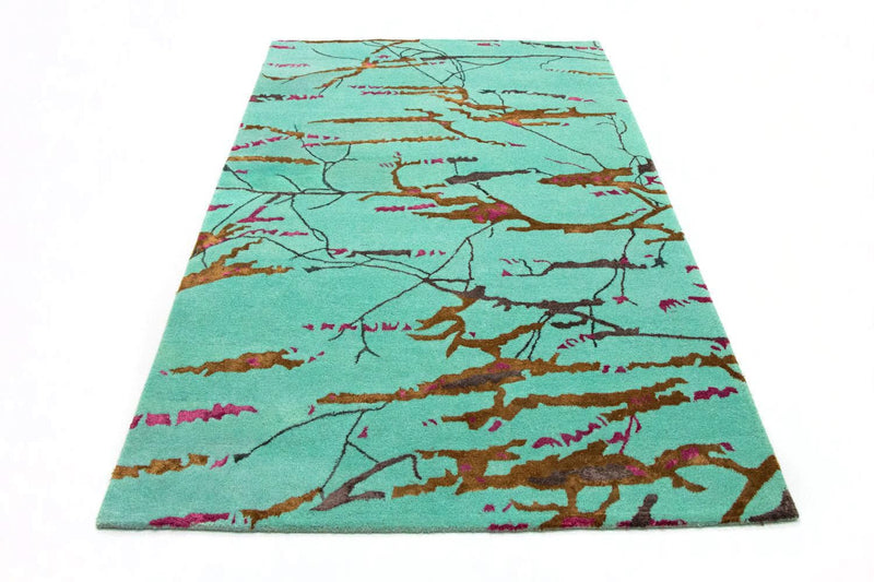 Tapis design - 248 x 154 cm - turquoise