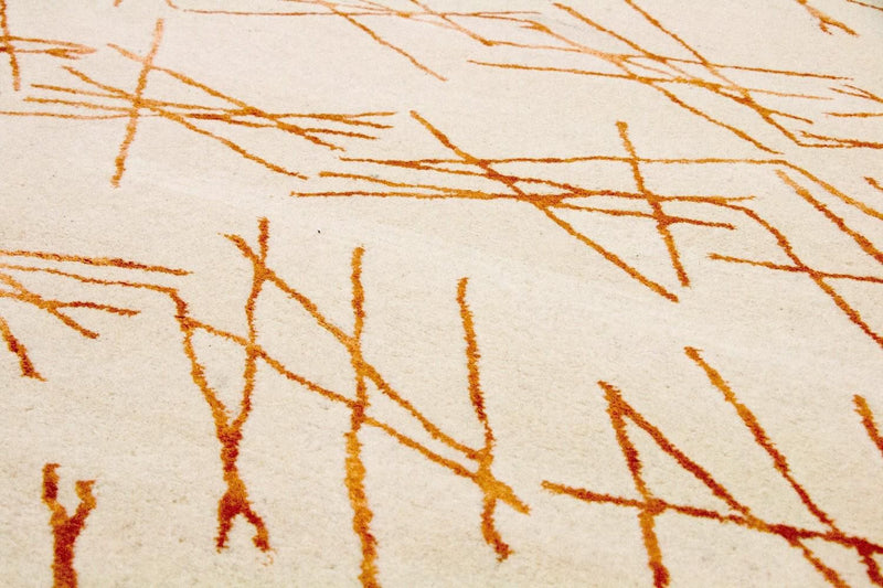 Tapis design - 199 x 137 cm - beige