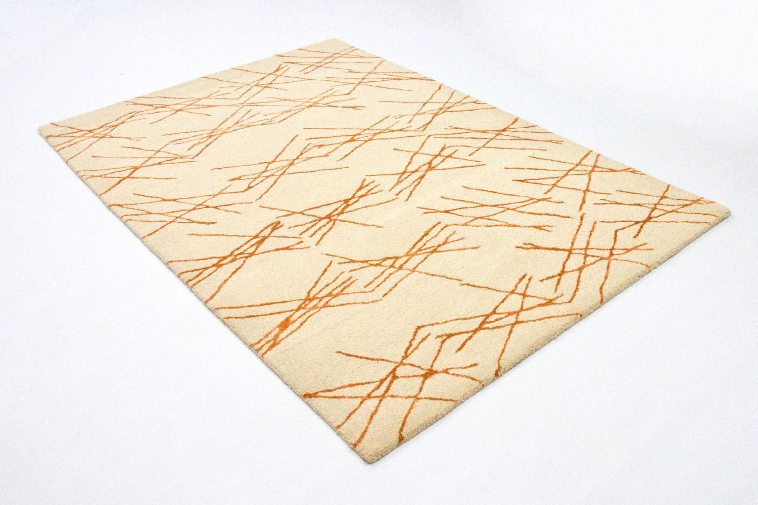 Tapis design - 199 x 137 cm - beige