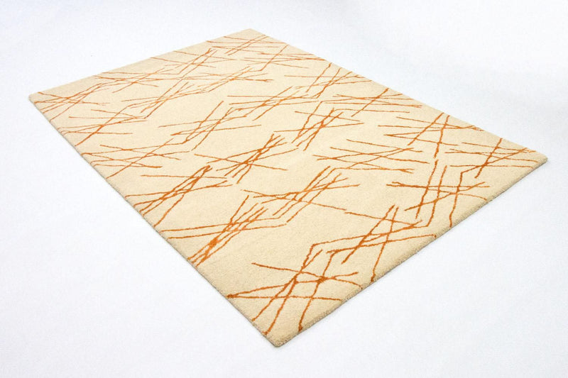 Tapis design - 199 x 137 cm - beige