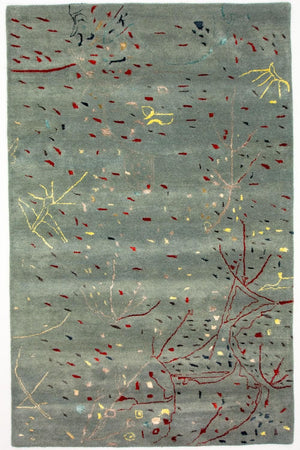 Tapis design - 243 x 156 cm - bleu clair