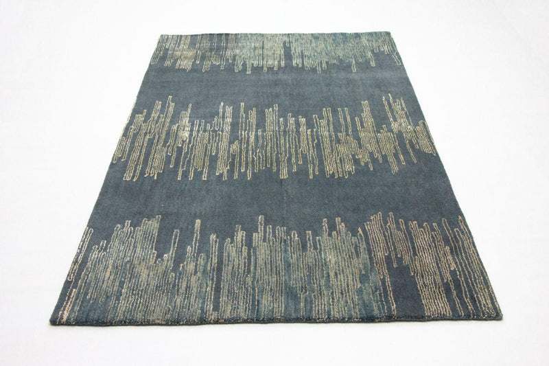 Tapis design - 246 x 154 cm - bleu