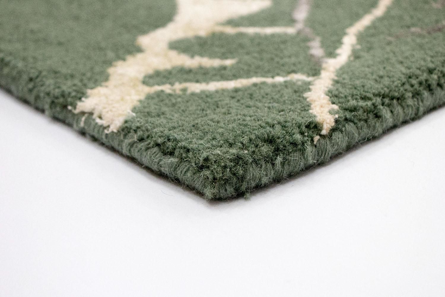 Tapis design - 243 x 154 cm - vert