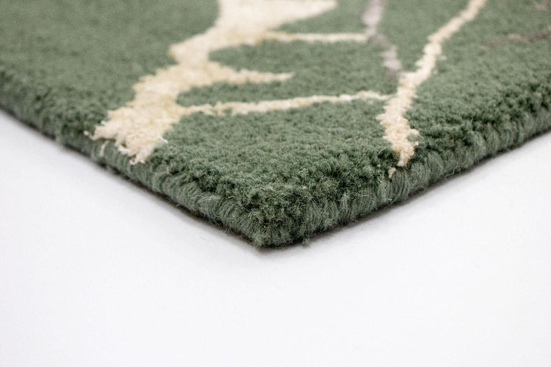 Tapis design - 243 x 154 cm - vert